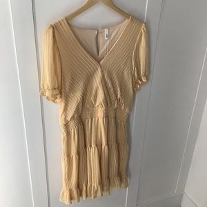 Yellow glam dress